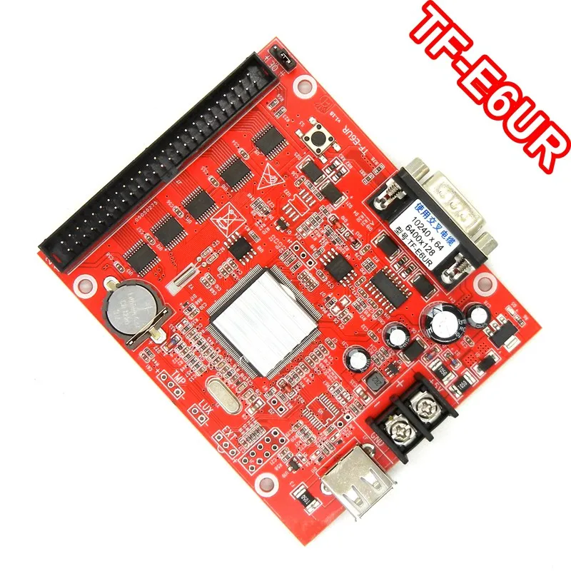TF E6UR RS232 и USB коммуникация 1024*256 пикселей одноцветный светодиодный контроллер