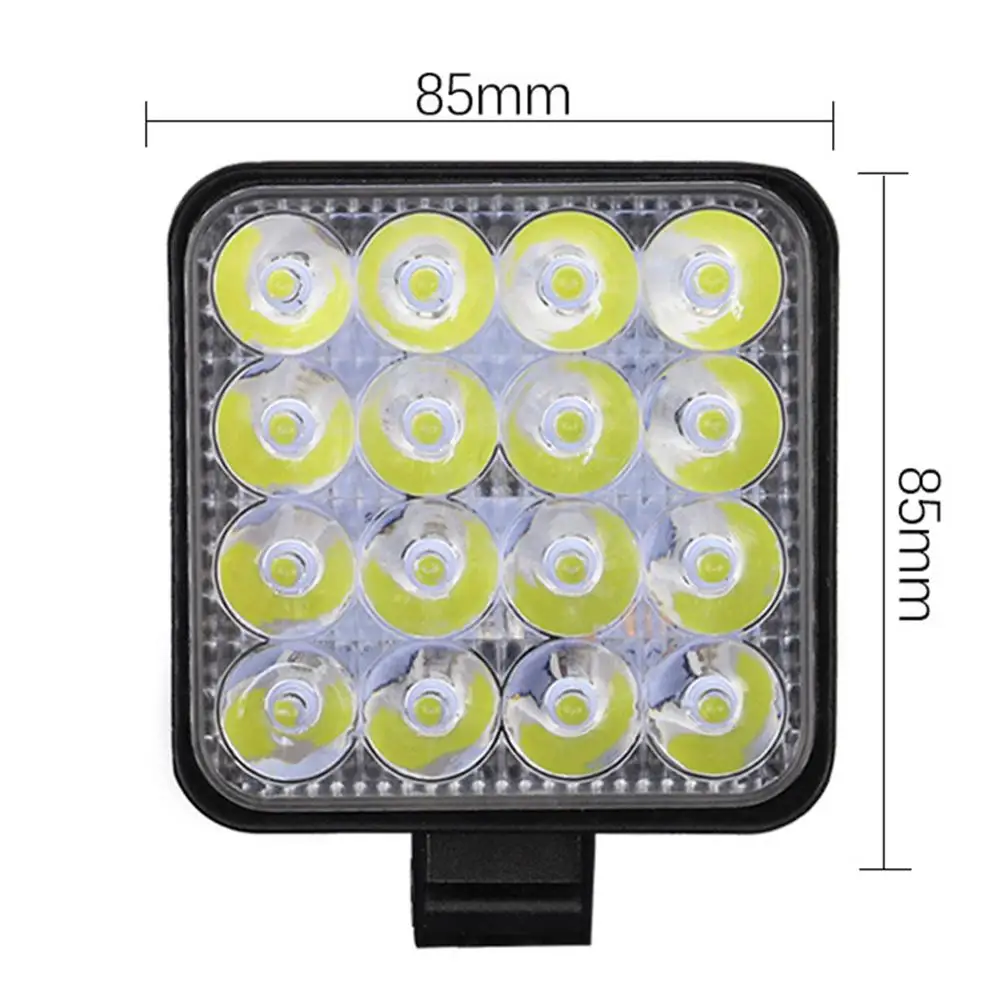 

SALE 2Pcs 48W Square Bright LED Spotlight Work Light Car SUV Truck Driving Fog Lamp for Car Repairing Camping Hiking Fishing CSV