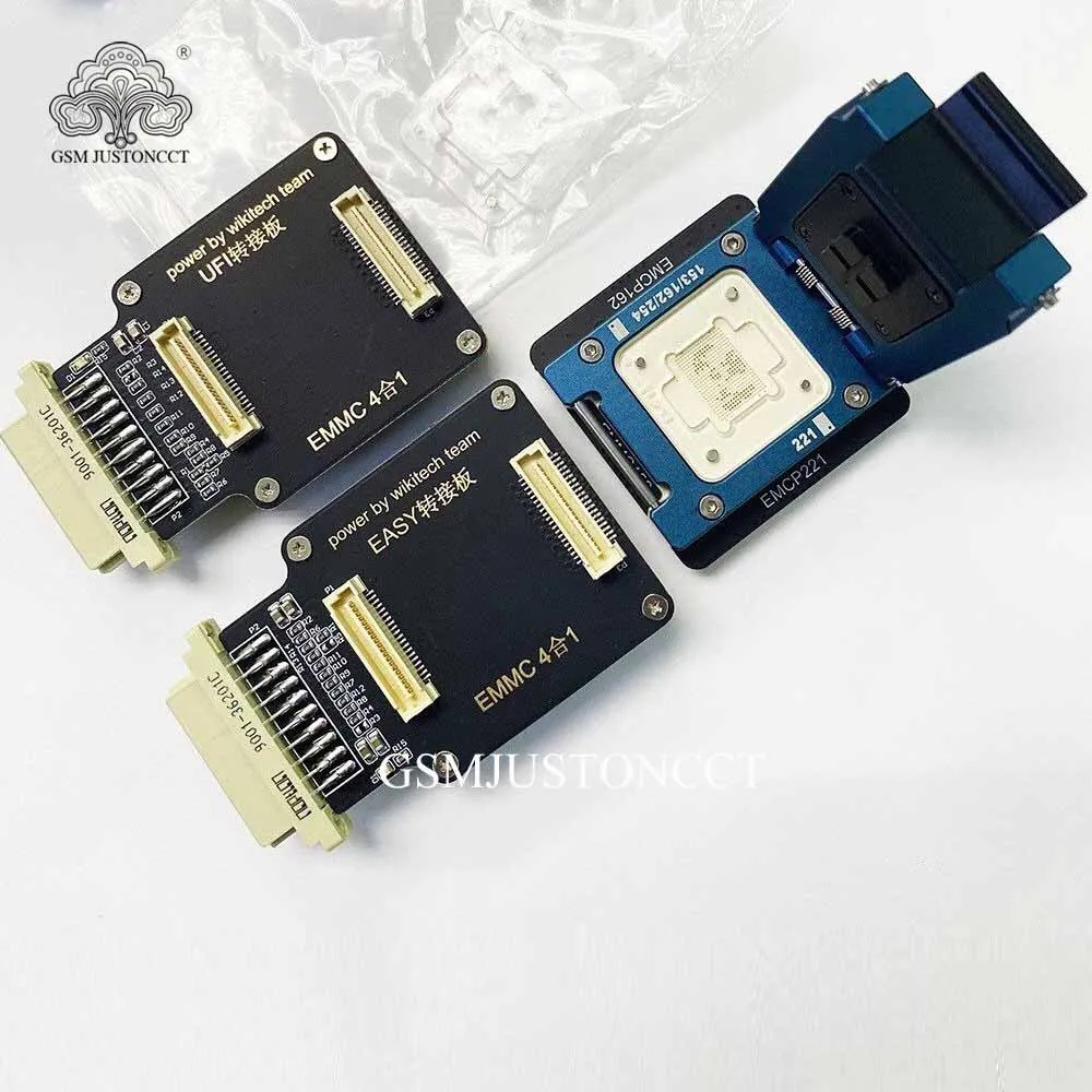 

Emmc 4in1 Socket emmc153 169 emcp162 186 emcp254 emcp221 for ufi , easy plus, emmc pro , riff v2 box