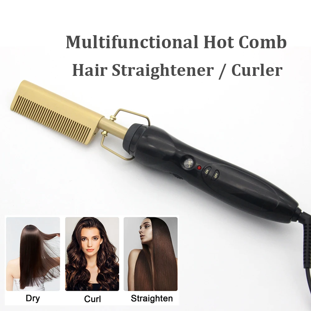 Многофункциональный горячий гребень Профессиональный Выпрямитель для волос