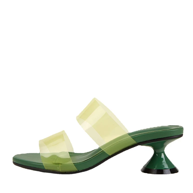 

Women Shoes Pvc High Heels Sexy Women Pumps Sandals 2021 Female Heels Summer Footwear Spike Heels High-Heeled Ladies Sandals