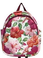 special unique christmas gift fanny birds of paradise travel leather backpack school bag high quality printed leather bag