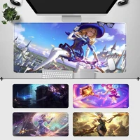 durable league of legends lux mouse pad pc laptop gamer mousepad anime antislip mat keyboard desk mat for overwatchcs go