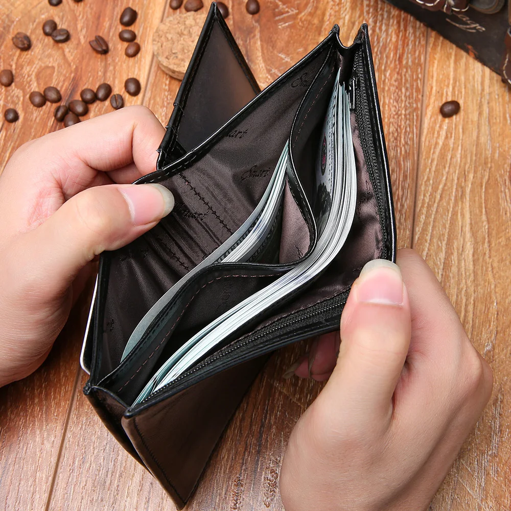 Smart Wallet Bluetooth Men's Genuine Leathe Short Leisure Multi-Function Card Holder Package Luxury Business Mens | Багаж и сумки