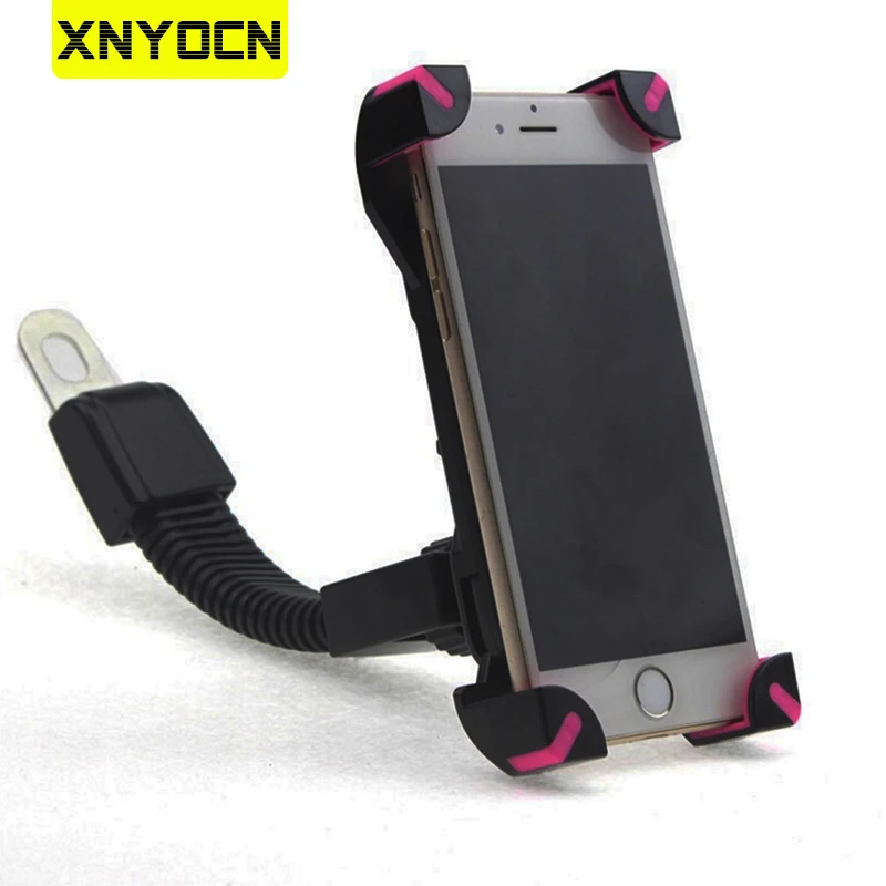 motorcycle phone holder support moto rear view mirror stand mount scooter motorbike waterproof bag accessories for mobile phones free global shipping