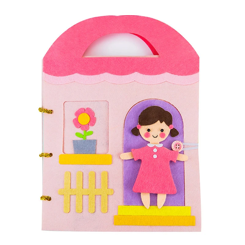 Тканевые книги для игрушек Интерактивная развивающая книга Монтессори тканевая