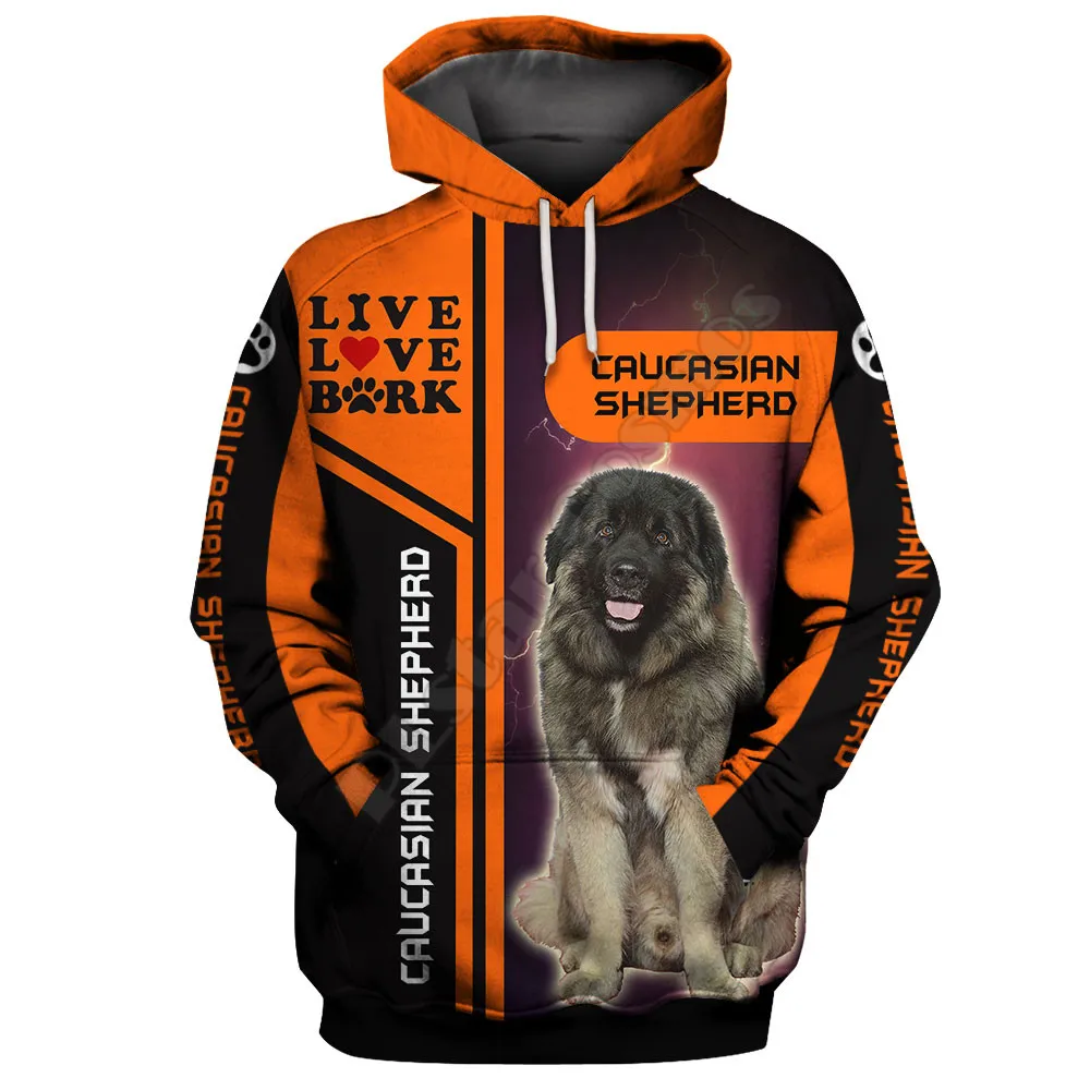 

Caucasian Shepherd 3D Printed Hoodies Fashion Pullover Men For Women Sweatshirts Funny Animals Sweater Drop Shipping