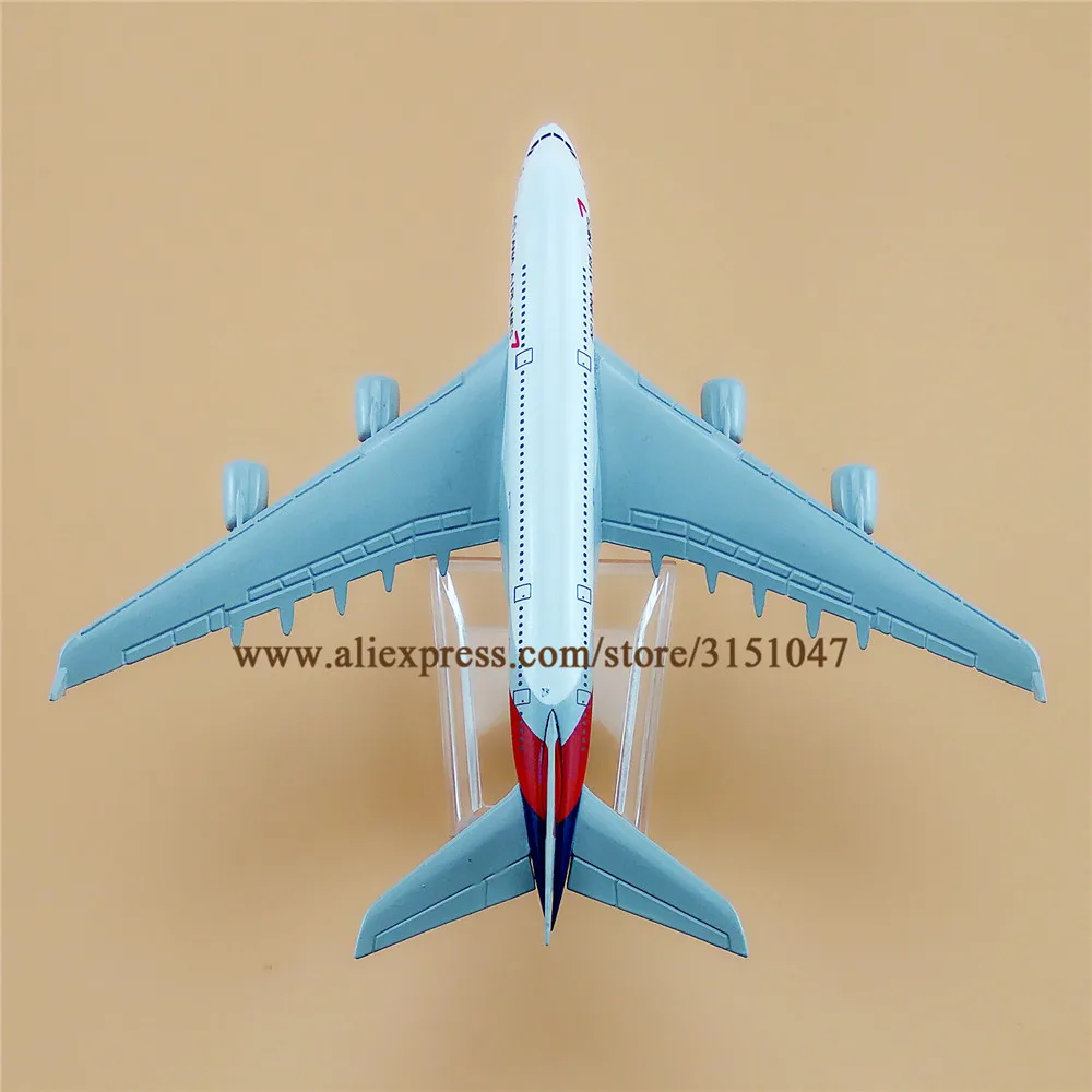 Модель самолета из металлического сплава 16 см авиакомпании Asiana Airlines аэробус 380 A380