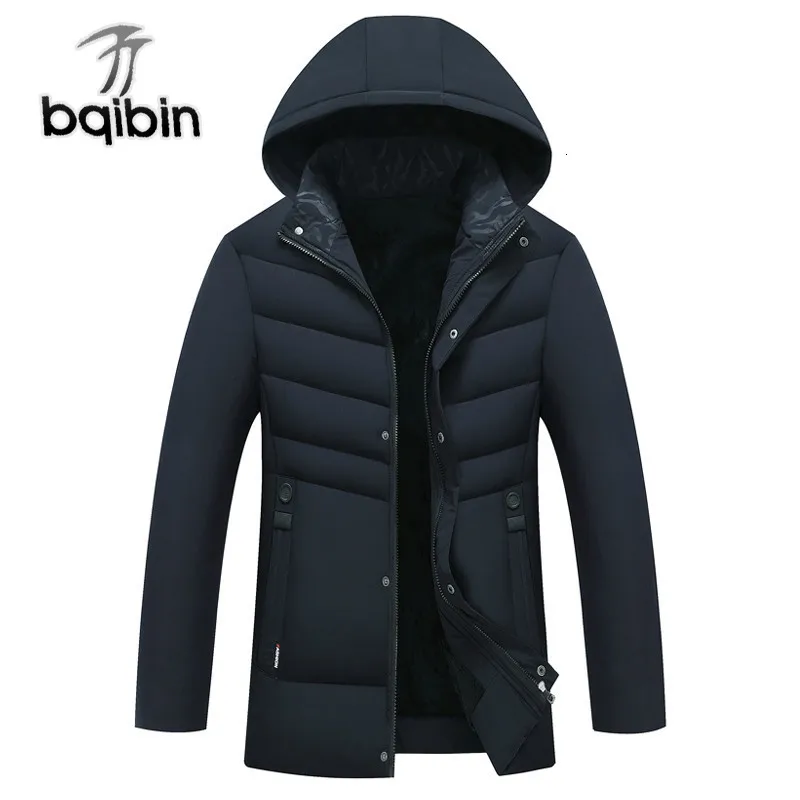 Winter Jacket Men Thicken Warm Parkas Hooded Fleece Overcoats Casaco Masculino Casual Outwear Clothes J640 | Мужская одежда