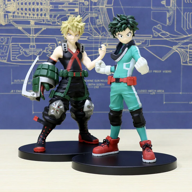Японская анимация 17 см Heros фигурка My Hero Academia Bakugou Katsuki Midoriya Izuku из ПВХ Коллекционная