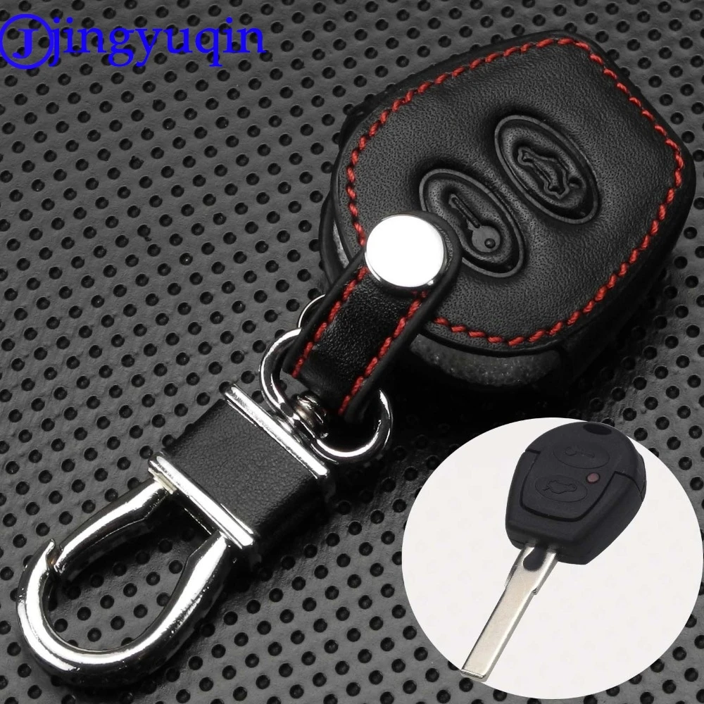 Кожаный чехол для автомобильного ключа jingyuqin Seat Ibiza Leon Toledo Mii Altea Cordoba Arosa Alhambra Exeo FR VW