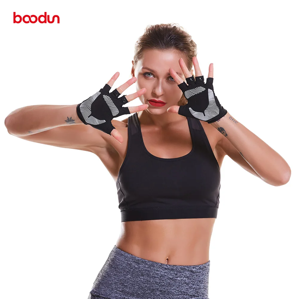 BOODUN для тренажёрного зала перчатки Для женщин дышащий противоударный Фитнес