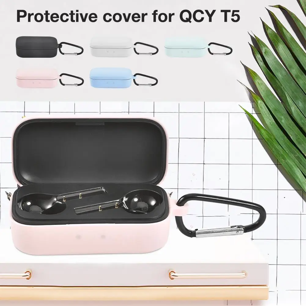 Беспроводные Bluetooth наушники силиконовый защитный чехол для наушников переносные