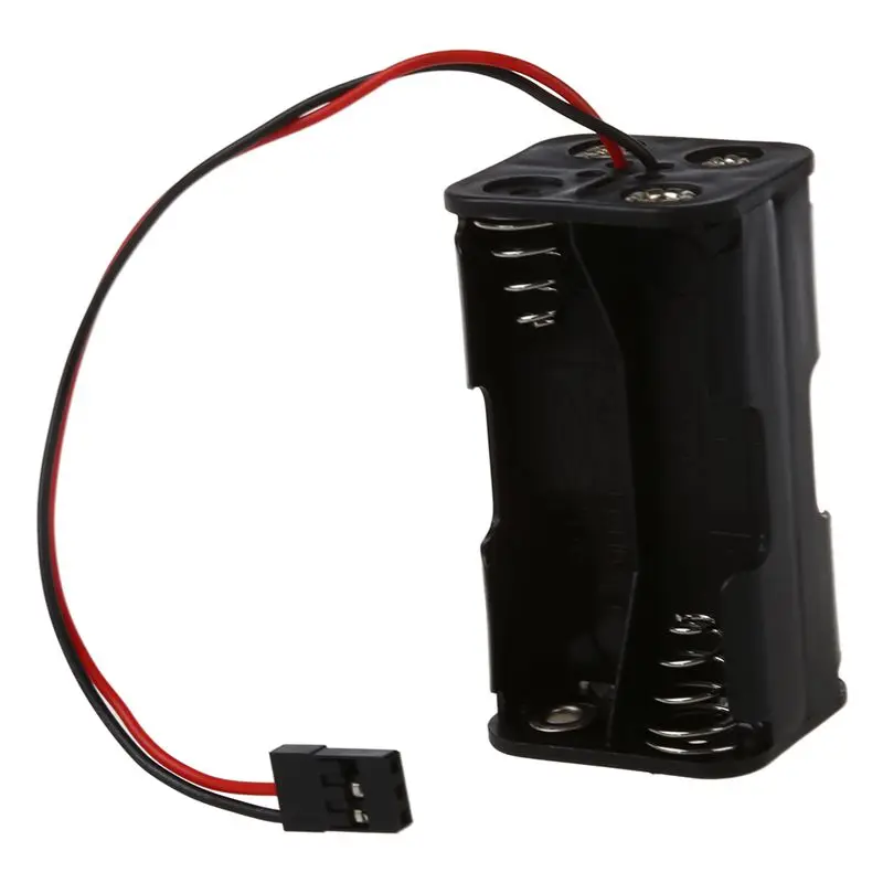 штекер futaba connector rc 4 x aa battery holder box чехол для ве