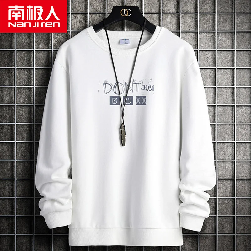 

Sweater Men's round Neck Spring and Autumn Thin Top Loose Trendy Teenagers Student Pullover Hooded Coat Men's Clothing