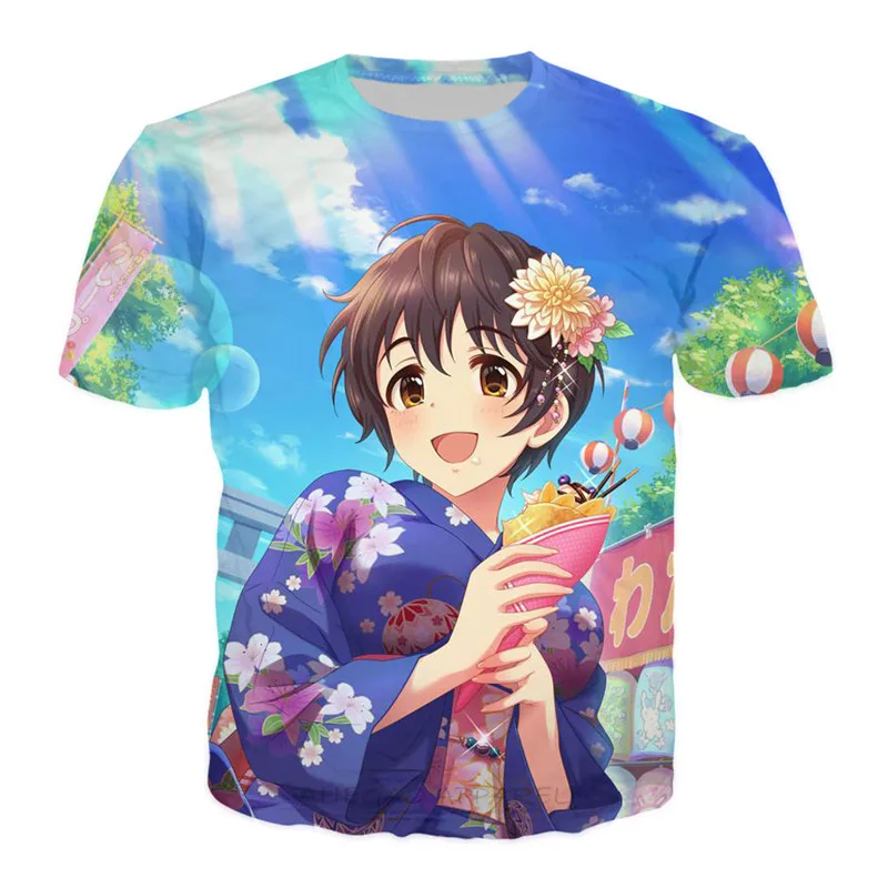 Японская летняя Фестивальная футболка Kawaii Kimono для девочек забавные хипстерские