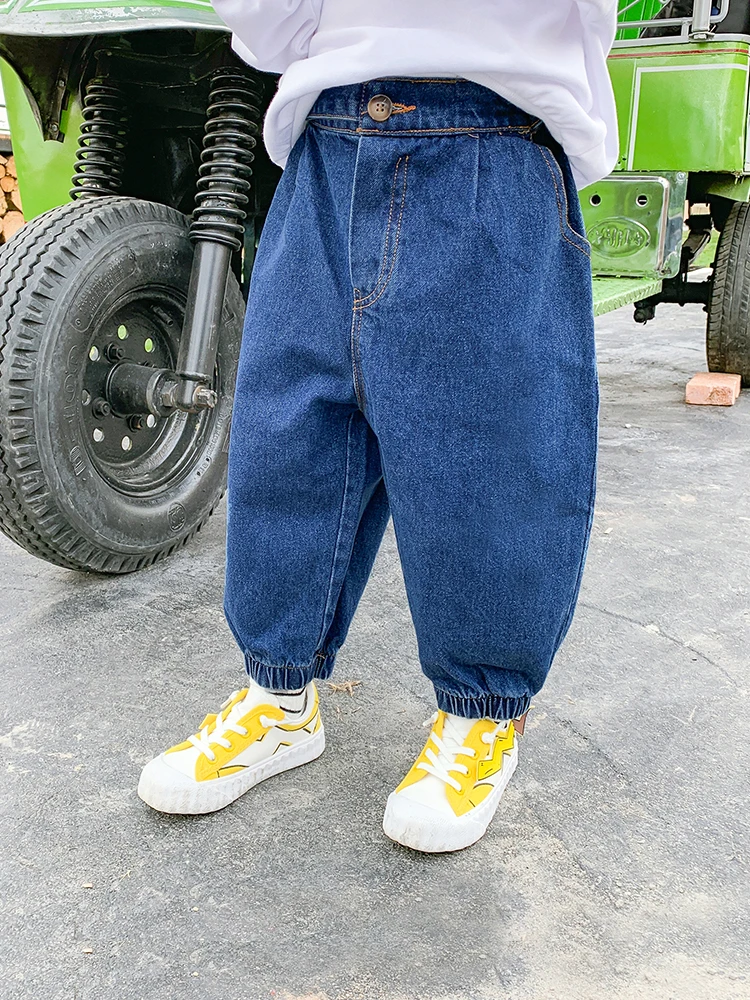 

Boys Jeans in the Spring and Autumn Slacks 2020 Korean Children's Clothing Western Style Children Boy shu jiao ku Boom Section