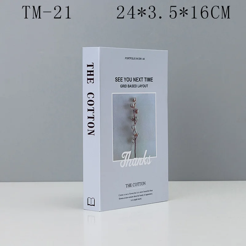 5 Nordic Modern False Book Prop Simulation Book Bedroom Wine Cabinet Bookshelf Ornaments Crafts Store Bookcase Decoration Display - Цвет: 5