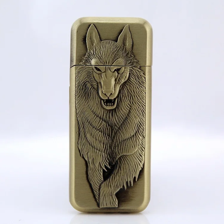 Wolf Originality Grinding Wheel Flame butane jet Lighter gadgets for men
