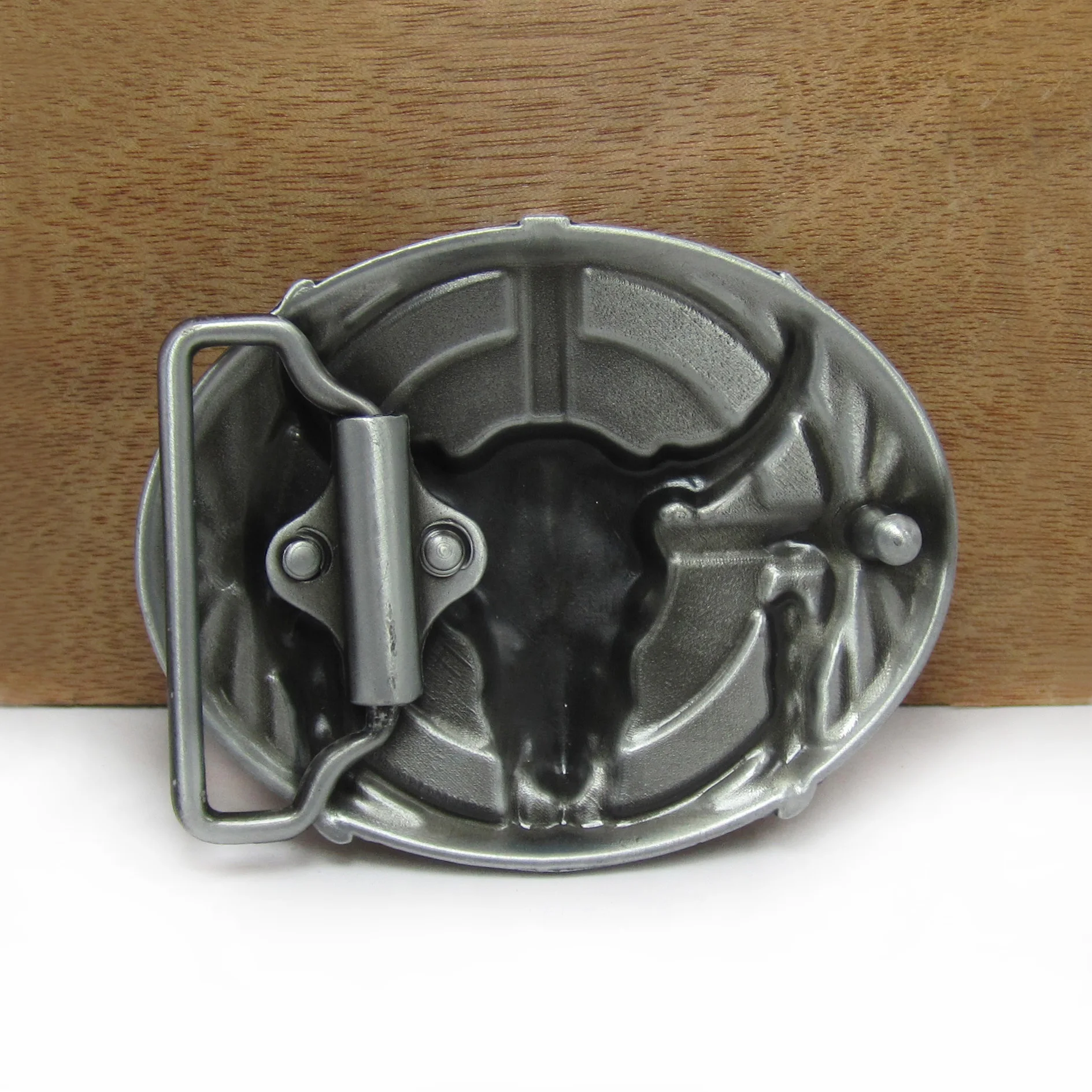 BuckleClub Ретро западные красные эмалированные джинсы с головой быка подарок пряжка