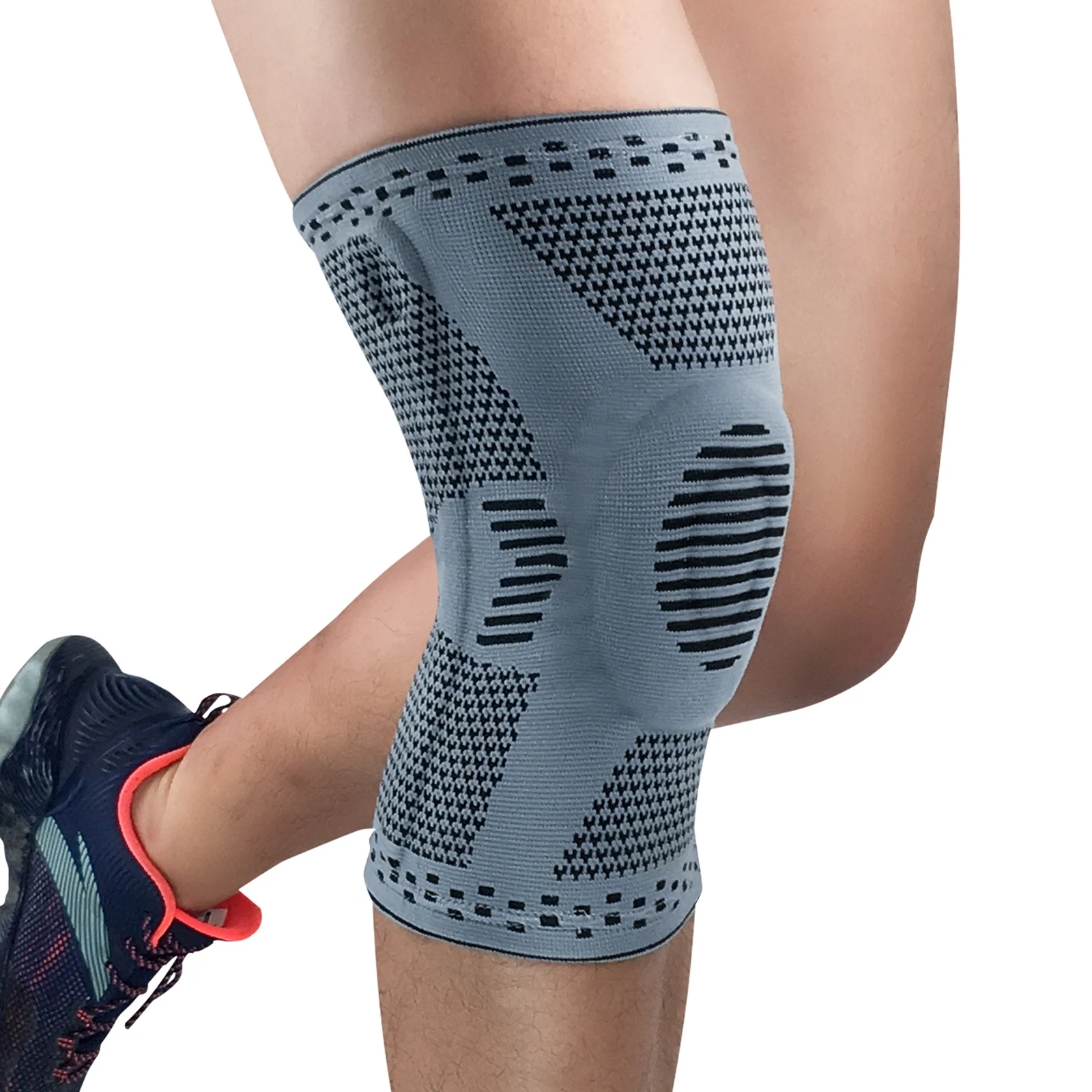 

Nylon Knee Protector Running Basketball Protective Cover Knee Sleeve Sports Knee Pad Knee Brace Knee Supporter With Silicone