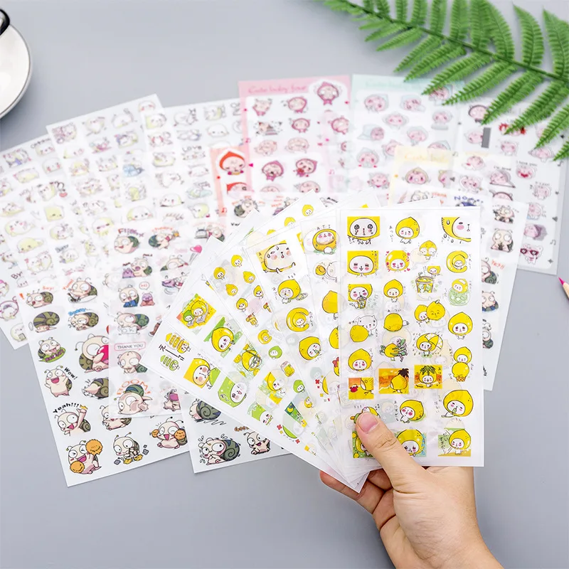 

(6 Sheets/lot) Japanese Cute DIY Album Diary Mobile Phone Decorative Stickers Small Stickers Student Stationery Gift