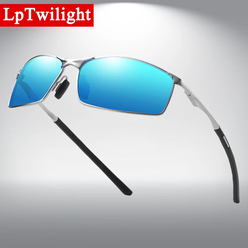 Мужские солнцезащитные очки с поляризацией в металлической оправе - купить по