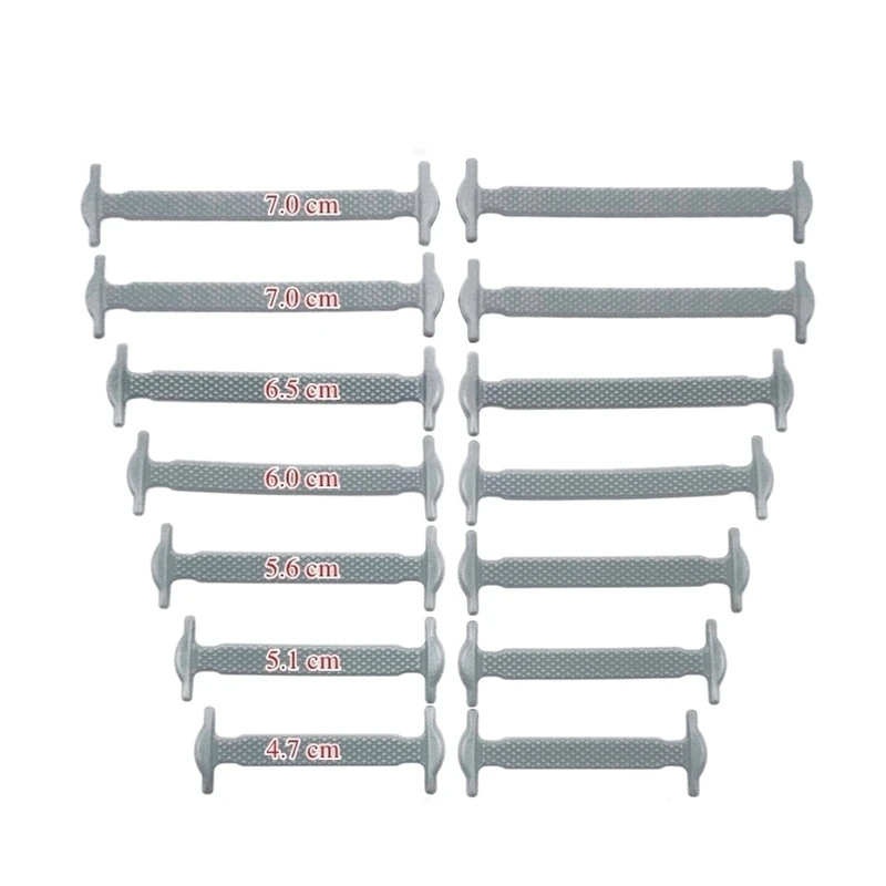 14pcs/Lot Shoes Accessories Elastic Silicone Shoelaces Elastic Shoelace Creative Lazy Silicone Laces No Tie Rubber Lace