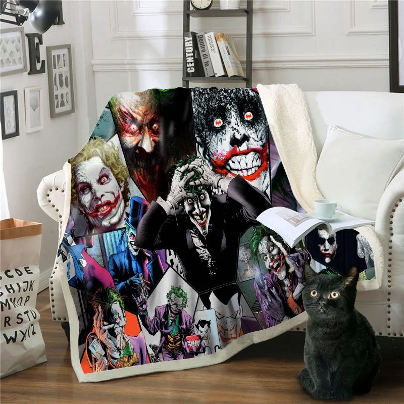 

Newest Horror Movie Child of Play Character Chucky Blanket Gothic Sherpa Fleece Wearable Throw Blanket Microfiber Bedding 02