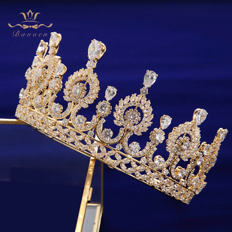 Роскошные свадебные аксессуары для волос с кристаллом циркония тиары невесты