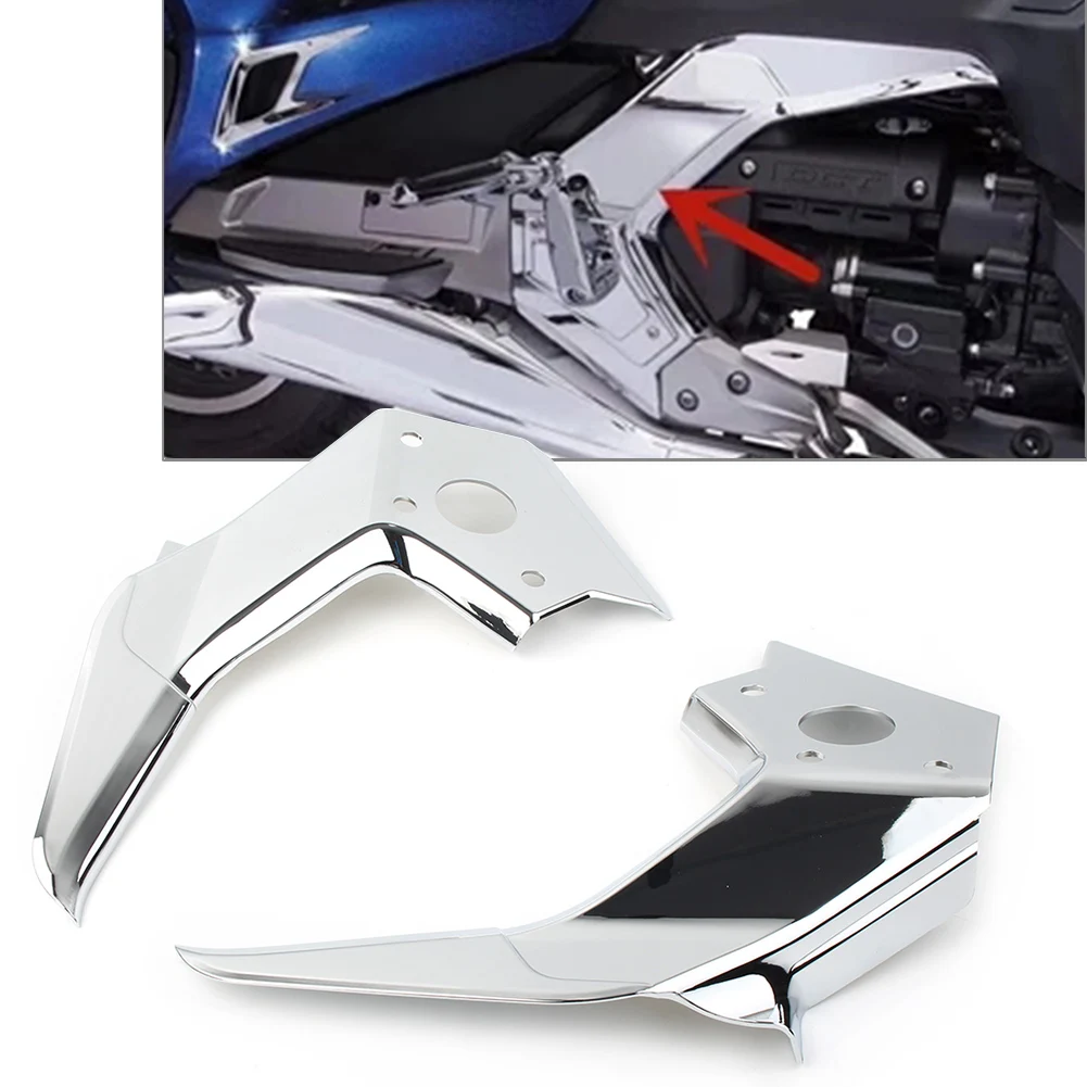 

2X Goldwing GL1800 Motorcycle Decorative Cover on Both Sides of Frame For Honda Gold Wing GL1800 2018 2019 2020 2021 Chrome ABS