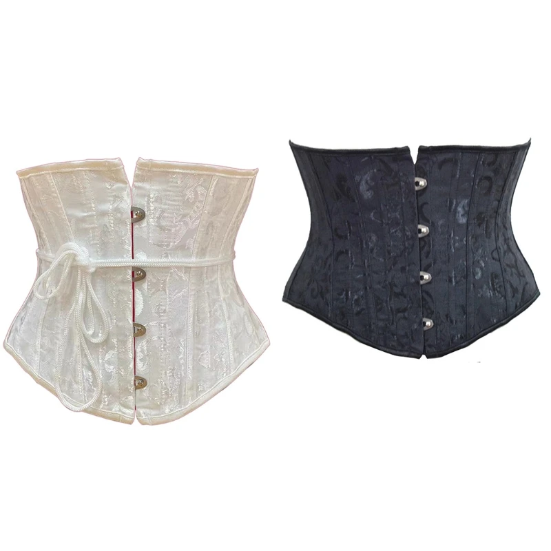 

Shaping Girdles Woman Boned Underbust Corset Floral Print Waist Training Corselet Sexy Tank Top Ladies Streetwear Waist