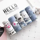 3 шт.компл. M-XXL хлопковые трусики, нижнее белье для девочек с милым мультяшным принтом, сексуальное женское нижнее белье, Женские брифы со средней посадкой