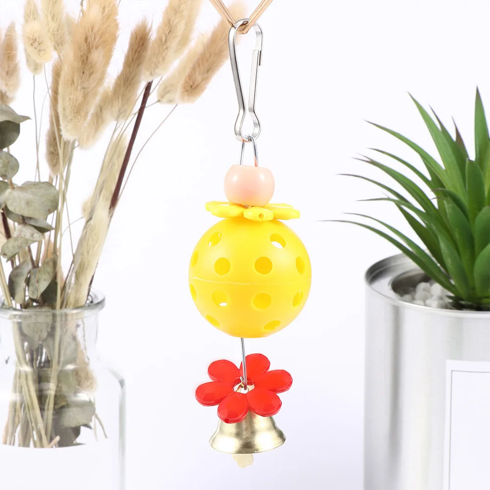Подвесная игрушка-колокольчик для попугаев птица белка забавная цепочка игрушка
