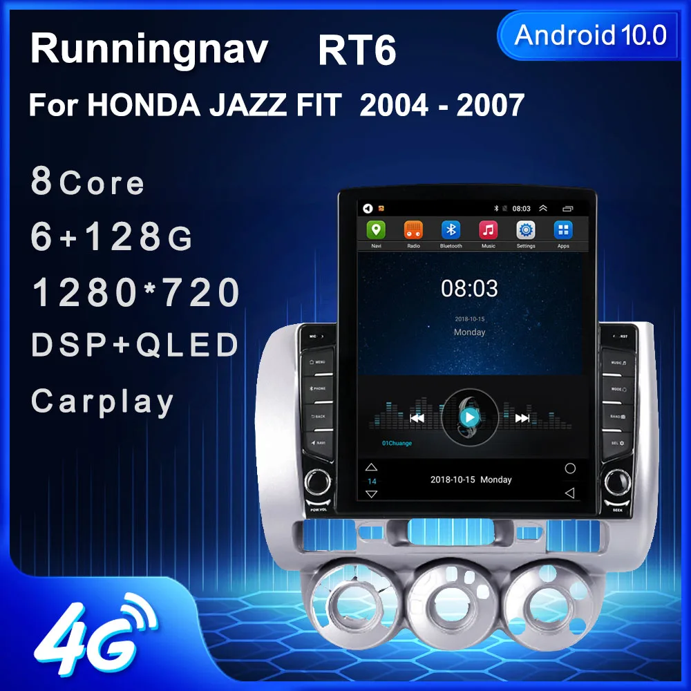 Автомагнитола для HONDA JAZZ мультимедийный видеоплеер на Android 9 7 с экраном 10 1 дюйма GPS