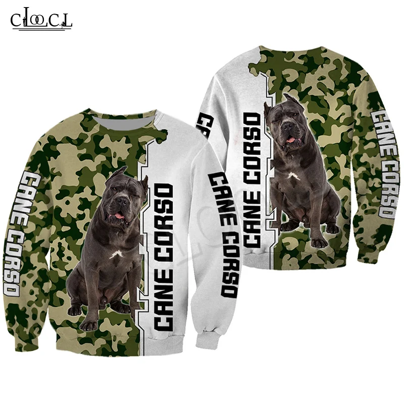 

HX Fashion Hoodies Hoodie Newest Cane Corso Camo 3D Print Men Women Sweatshirt Streetwear Pullover Tracksuits Drop Shipping