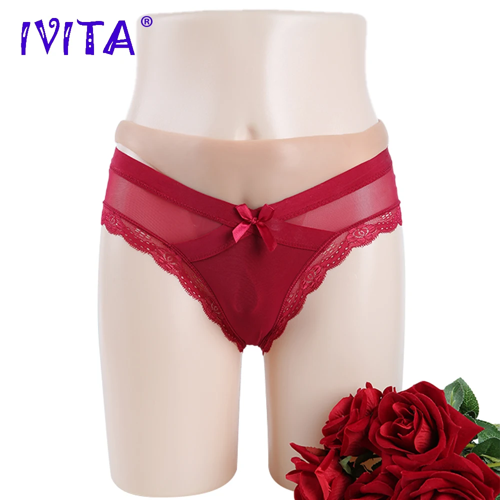 IVITA Artificial Silicone Panties Fake Vagina Underwear Panty For Sexy Crossdressing Transgender Shemale Drag-Queen Enhancement