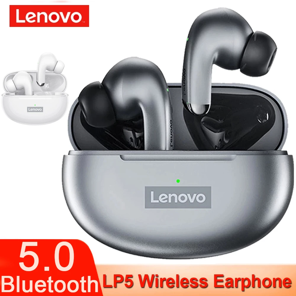 Lenovo Wireless Earphone Bluetooth 5.0 Headphone Touch Control IPX5 Waterproof Headset With...