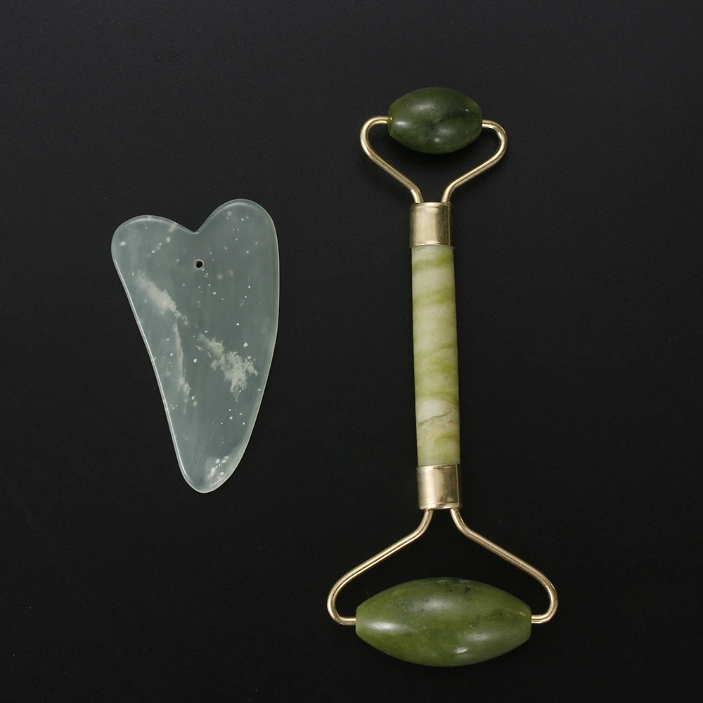 Массажер для шеи и лица с натуральным нефритом| |