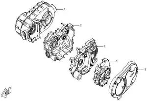 Корпус cvt для двигателя cf188 cf500-1 шт. Номер 3: 0180-013000