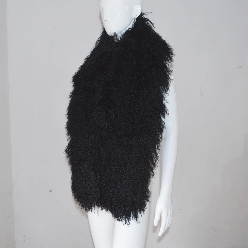 AU187 женские шарфы с большим воротником горячая Распродажа монгольский овечий мех