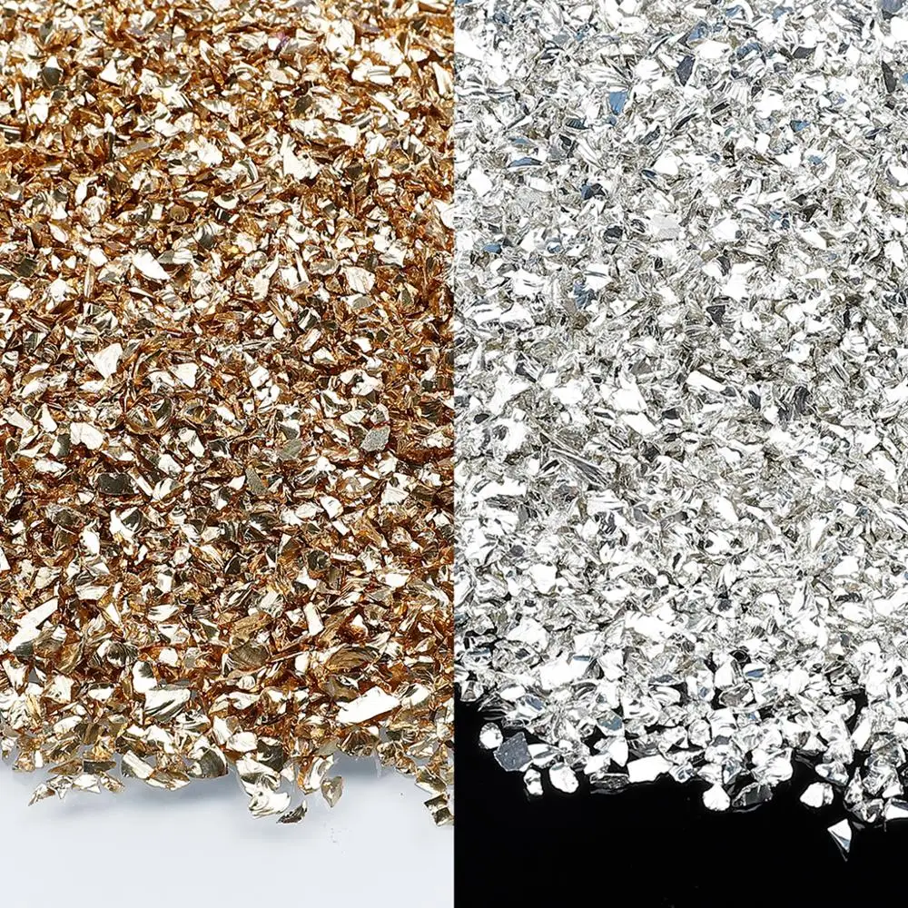 NiceBeads 2-4 мм 25 г/лот многоцветные смешанные камни для ногтей из дробленого стекла