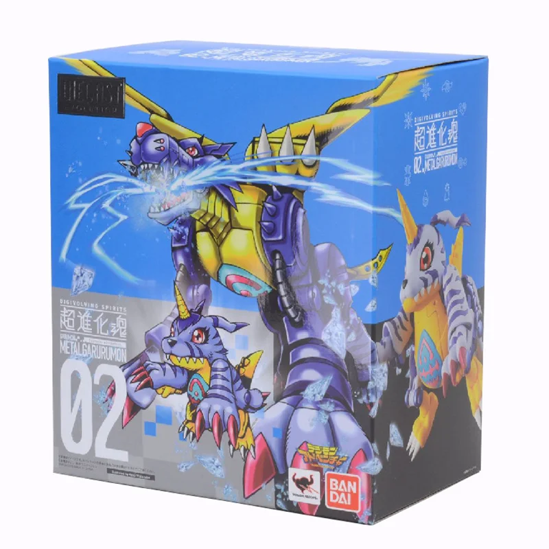 

Original Bandai Digimon Adventure Digivolving Spirits Metalgarurumon Action Pvc Collectible Model Toys Anime Character Toys