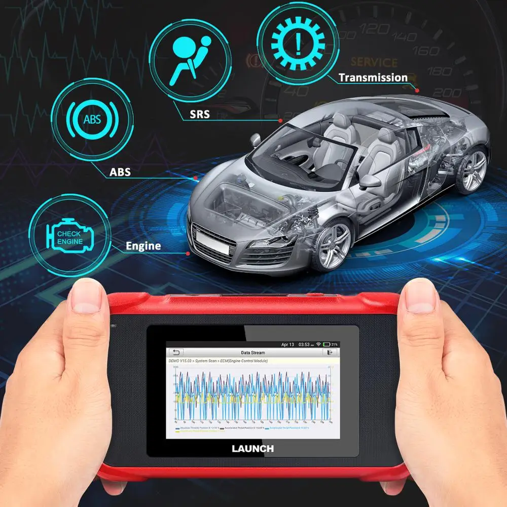 Диагностический инструмент RIOOAK Launch X431 CRP129E CRP123E CRP129 CRP123 Creader VIII OBD2 многоязычный