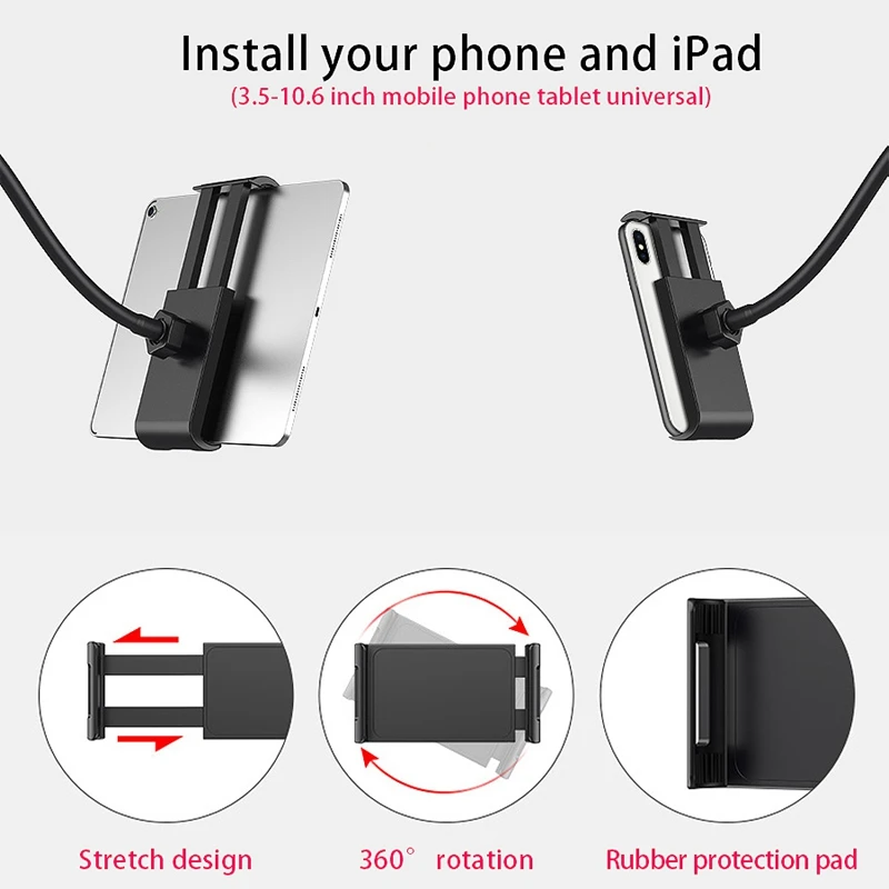 

8 Inch LED Ring Light Kit for Makeup Tutorial YouTube Video Live Stream for iPad Phone Holder Desktop Beauty Lighting