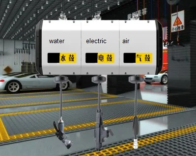 3 комбинированных бака композитная коробка автомобильной катушки шланга воды