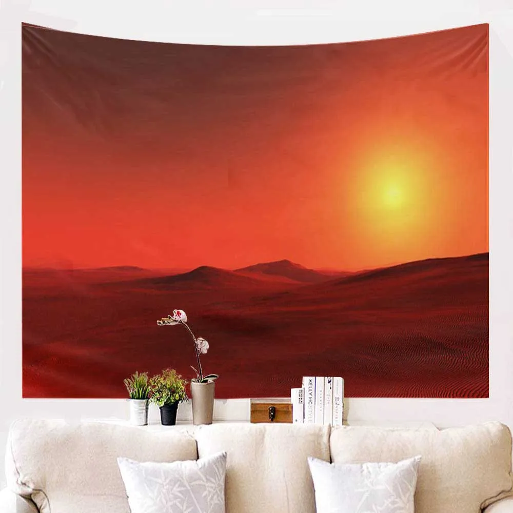 Большой Настенный гобелен с изображением красивого пшеничного поля богемные