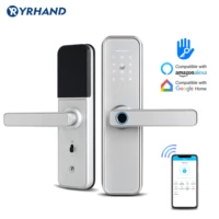 x5 wifi electronic smart door lock with ttlock app security biometric fingerprint intelligent lock with password rfid card
