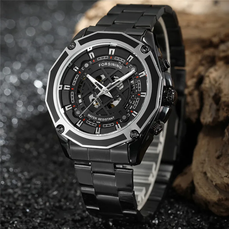 FORSINING автоматические механические мужские наручные часы военные спортивные Топ