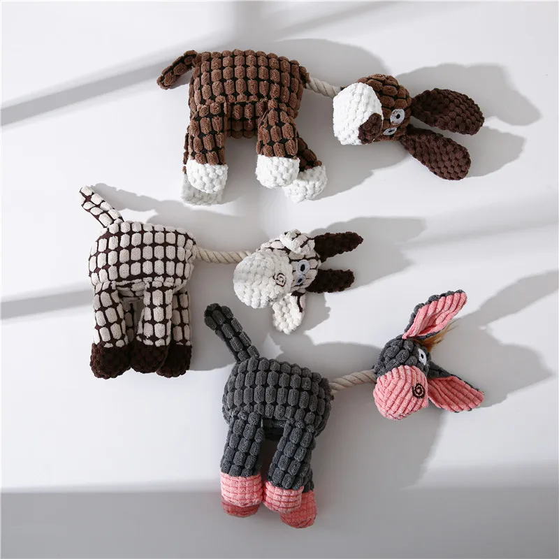 

Stuffed Toysstuffed Animals Corn Velvet Dog Donkey Vocalizing Toy kawaii plush